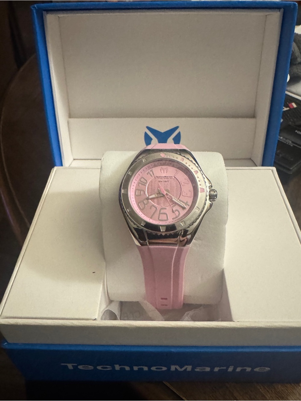 Technomarine Pink Dial Watch with Pink Silicone Strap